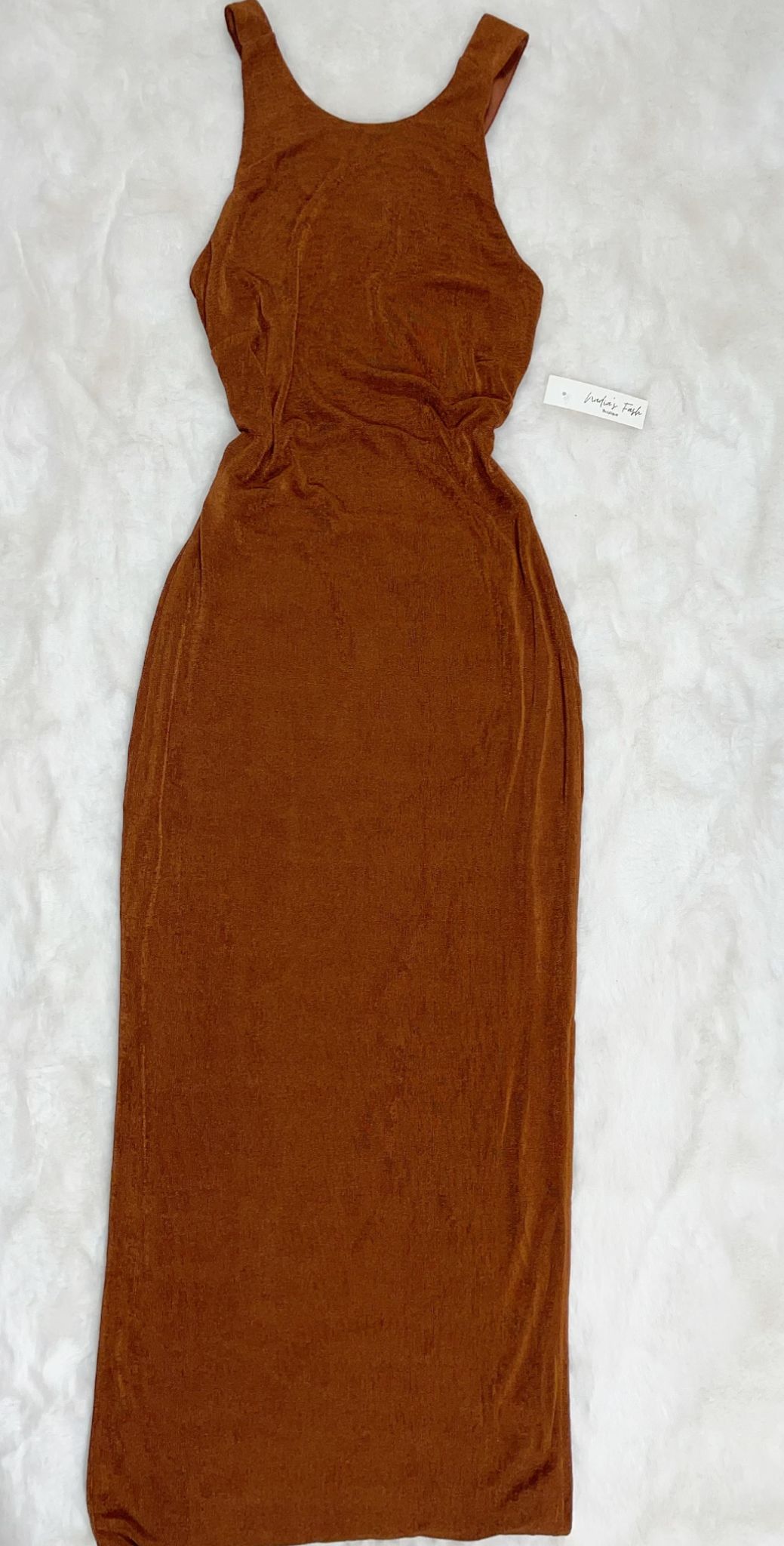 Pecan Cross Back Dress