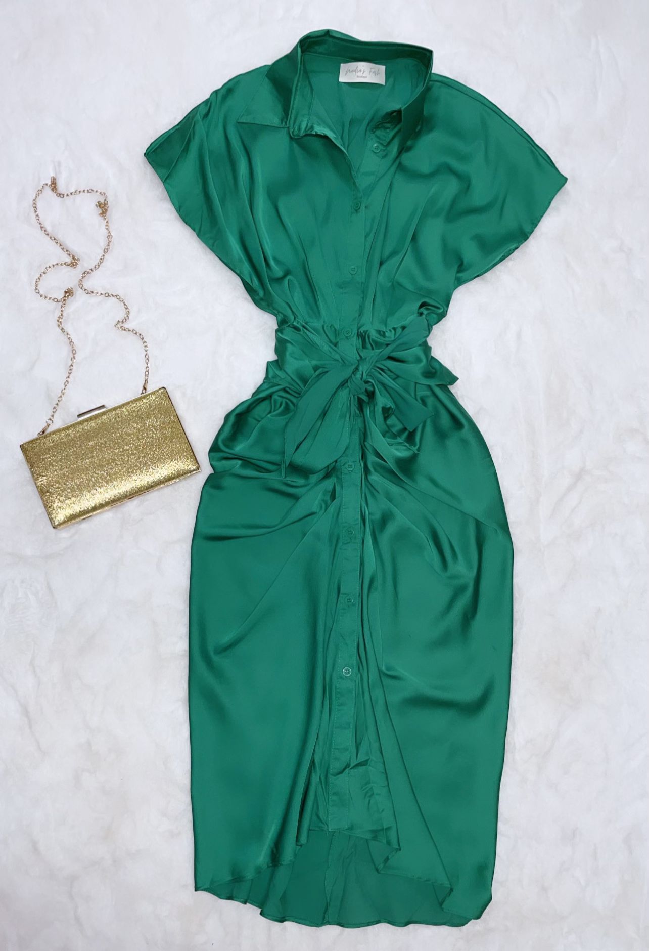 Green Silk Dress